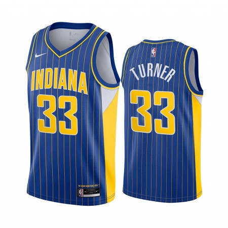 Maillot Basket Indiana Pacers Myles Turner 33 2020-21 City Edition Swingman - Homme